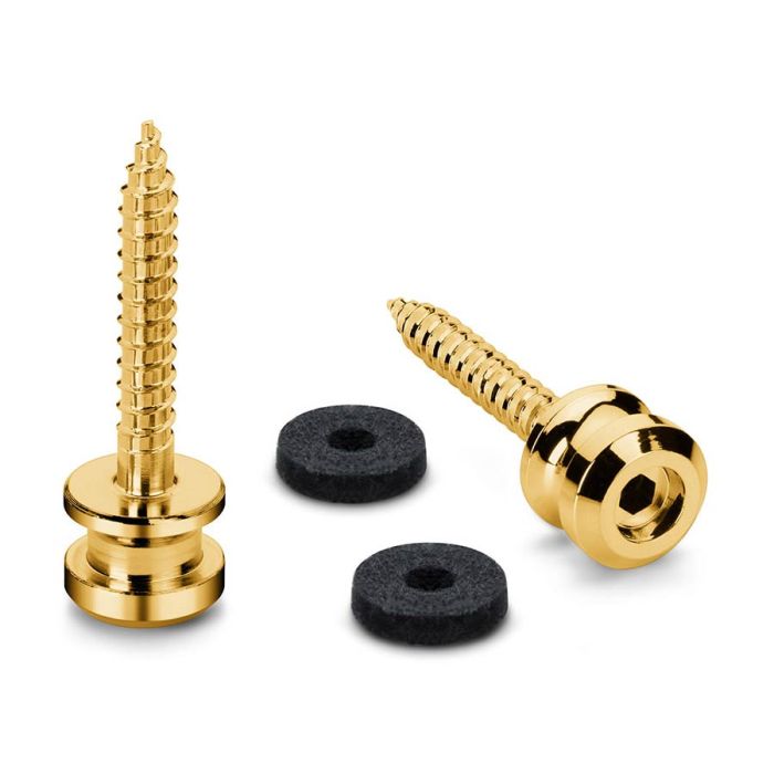 Schaller S-Locks strap button set L (thread length 27mm), gold