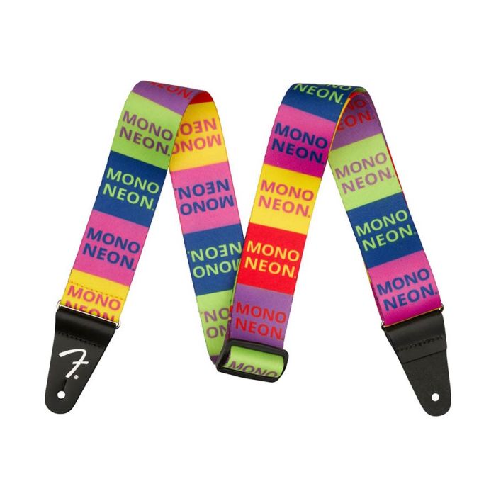 Fender Mononeon logo guitar strap multi