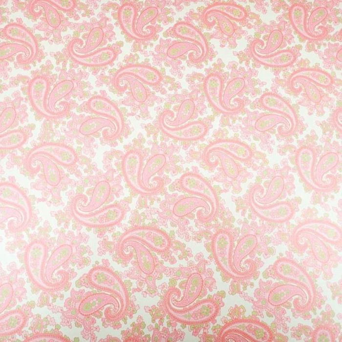 Luthitec silver backed pink paisley paper guitar body decal, 690x480mm