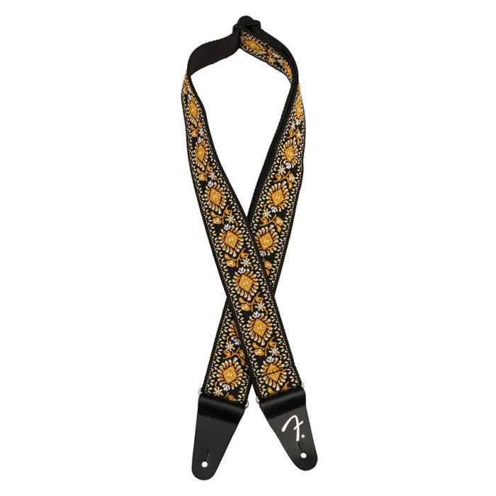 Fender 2" guitar strap, Pasadena woven, yellow lotus