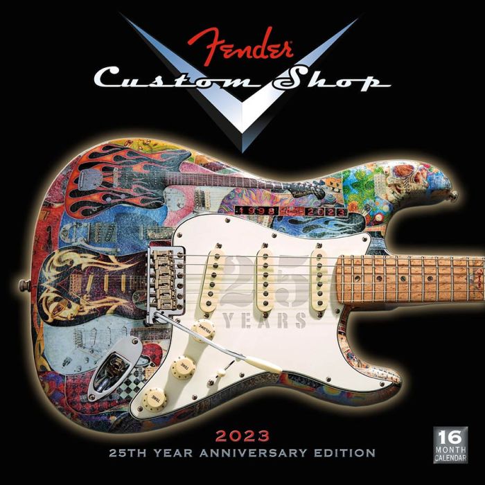 Fender Custom Shop Series 2023 Guitar Calendar, 13 timeless classics