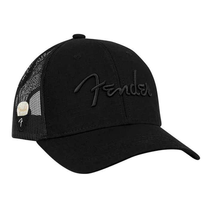 Fender Clothing Headwear snap back pick holder hat, black