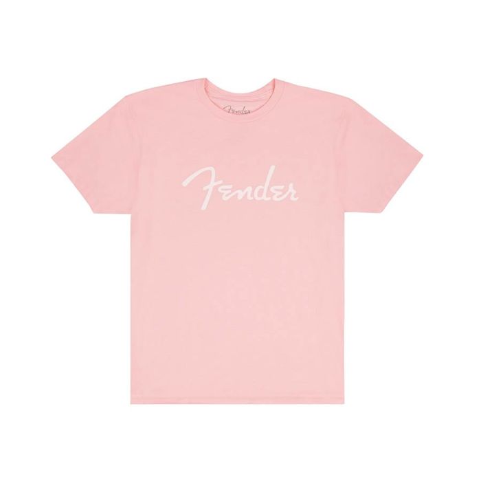 Fender Clothing T-Shirts spaghetti logo t-shirt, shell pink, S