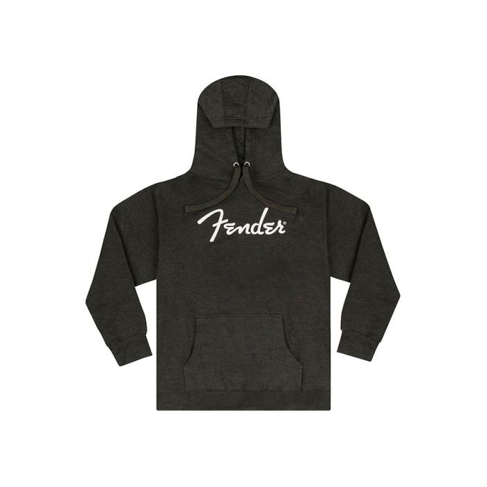 Fender Clothing spaghetti logo hoodie, grey heather, S