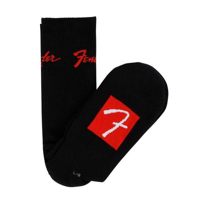 Fender Clothing logo stompsock, black, large