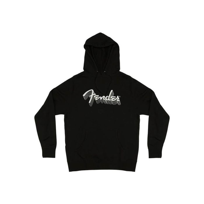 Fender Clothing reflective hoodie, black, XL