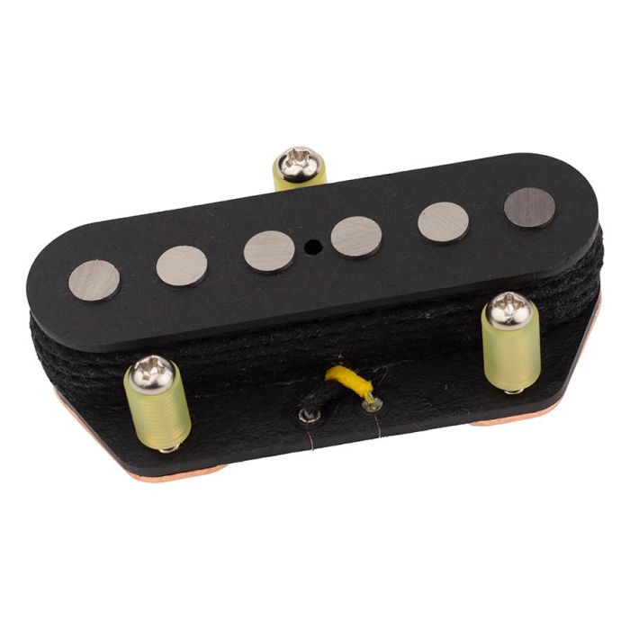 Roswell quarter pound single coil TE pickup, large Alnico 5 rods, bridge, black