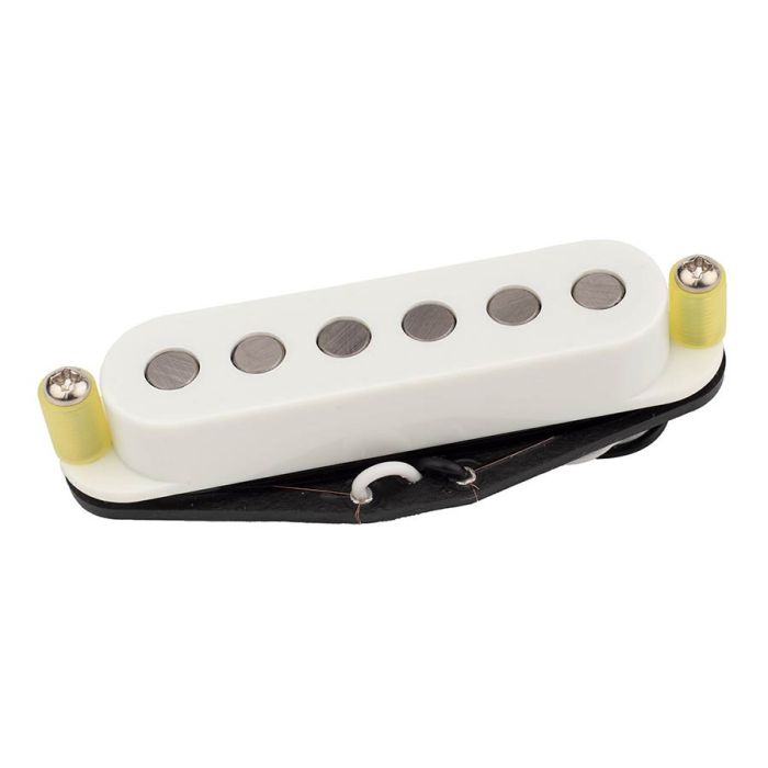 Roswell quarter pound single coil ST pickup, large Alnico 5 rods, neck, white