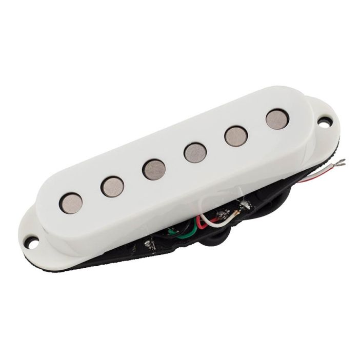 Roswell stacked single coil ST pickup, Alnico 5 rods, all positions, white