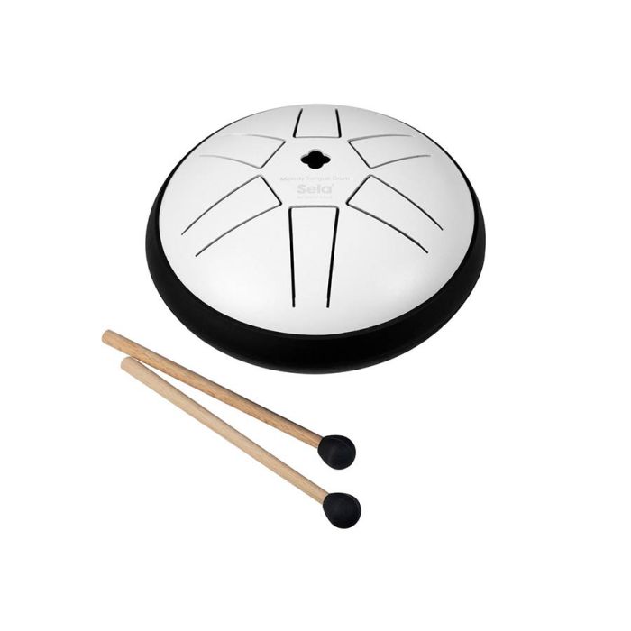 Sela tongue drum 5.5", 6 tongues, B major pentatonic, white