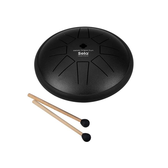 Sela tongue drum 6", 8 tongues, C major, black