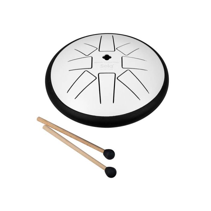 Sela tongue drum 6", 8 tongues, G minor, white