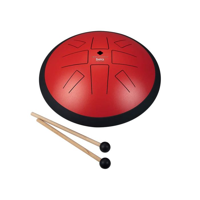 Sela tongue drum 10", 8 tongues, C Pygmy, red