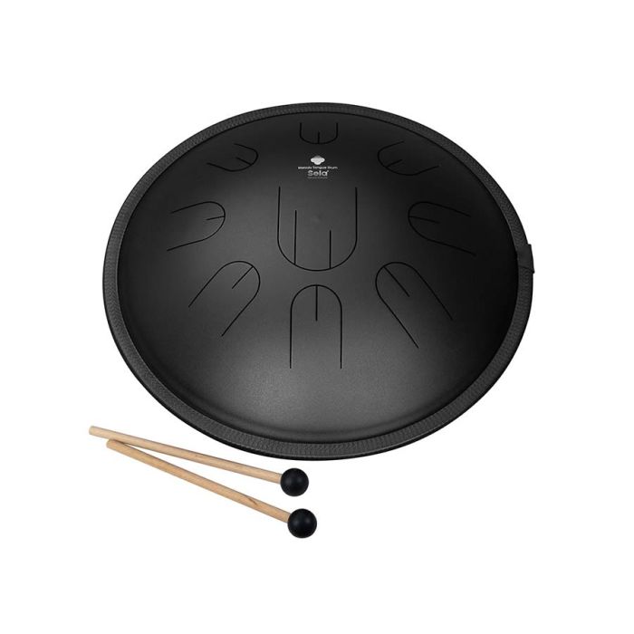 Sela tongue drum 14", 9 tongues, D Kurd, black