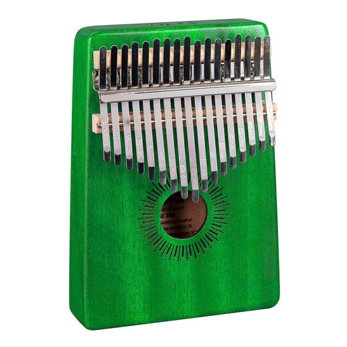 Sela kalimba 'Mahogany 17' green