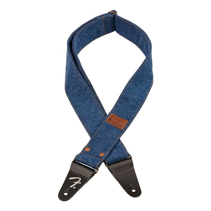 Fender Wrangler riveted denim strap, indigo