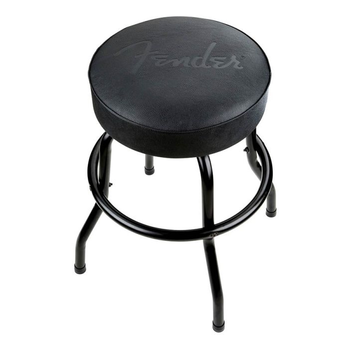 Fender embossed black logo barstool, black/black, 24"