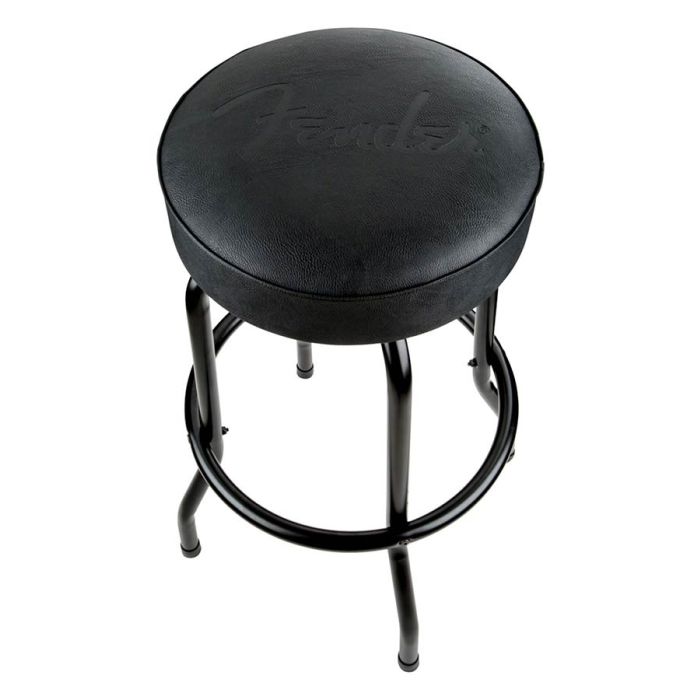 Fender embossed black logo barstool, black/black, 30"