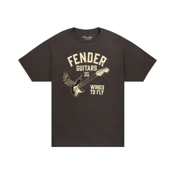 Fender Wings To Fly T-Shirt, vintage black, S