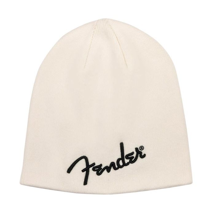 Fender Clothing Headwear logo beanie, Arctic White, one size