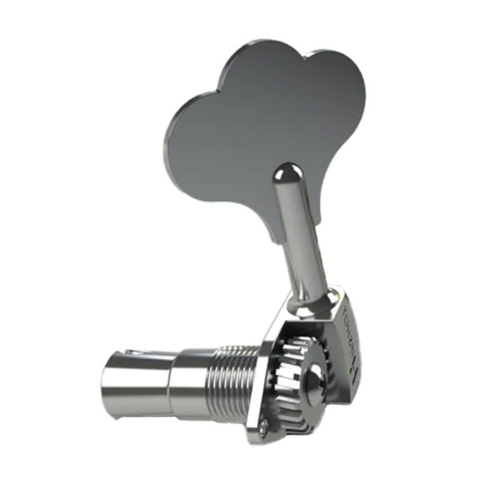 Hipshot HB6 1/2" licensed Ultralite bass tuning machine, chrome, clover key, treble side