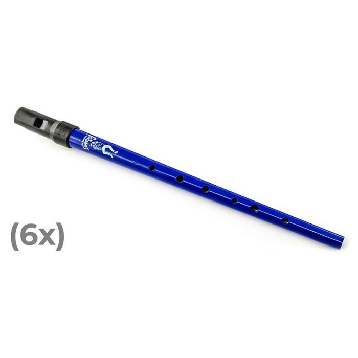 Clarke Sweetone D tinwhistle with pouch - 6 pcs blue