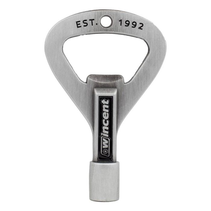 Wincent drum key  bottle opener ROCK KEY PRIME brushed metal design