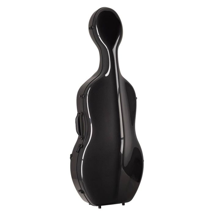 Leonardo Pro series cello case 4/4 full carbon, black carbon pattern, 3,8kg