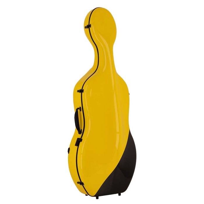 Leonardo Pro series cello case 4/4 full carbon, bumblebee yellow/black carbon,3,4kg