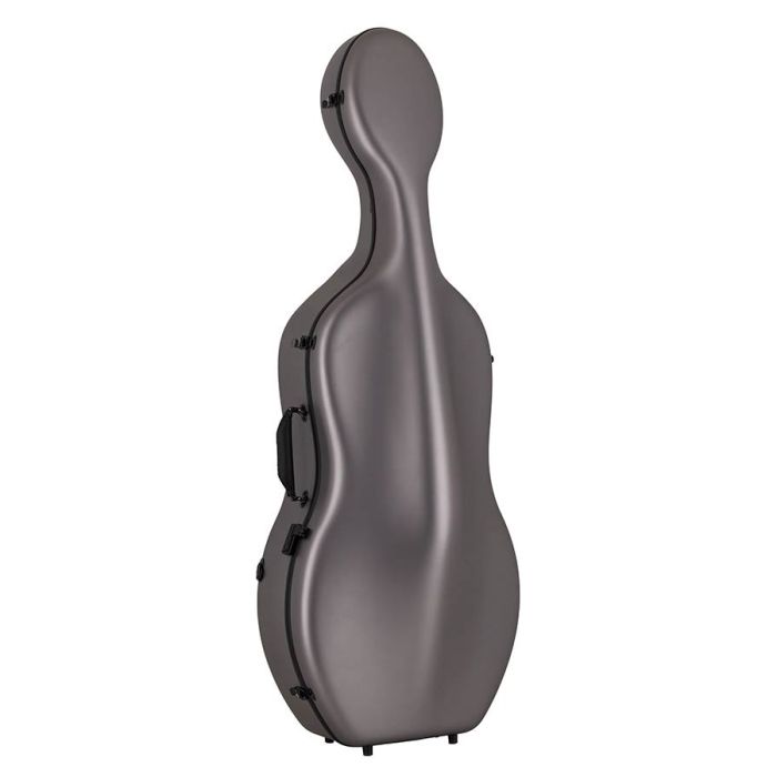 Leonardo Pro series cello case 4/4 full carbon, matt finish titanium grey, 2,8kg