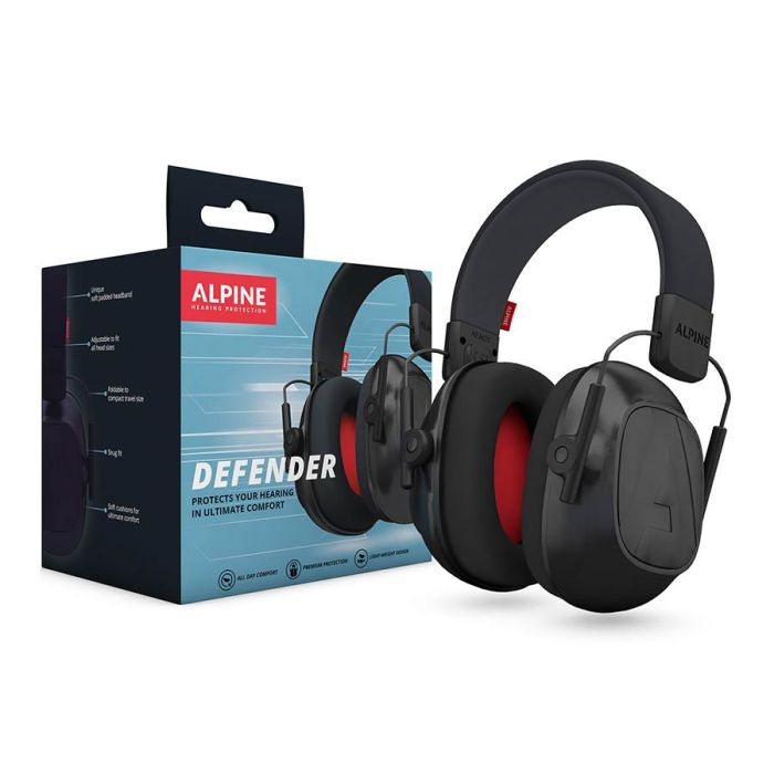 Alpine Hearing Protection Defender earmuff, black