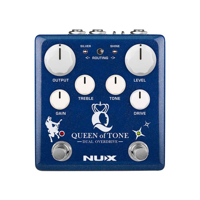 NUX Verdugo Series analoog dubbel-effectpedaal overdrive QUEEN OF TONE