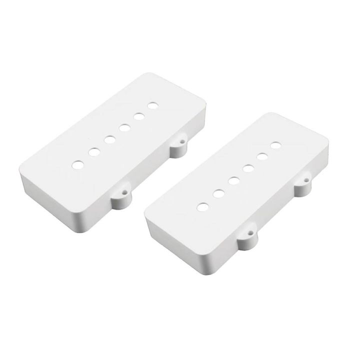 Allparts pickup covers for Jazzmaster, white nylon, set of 2