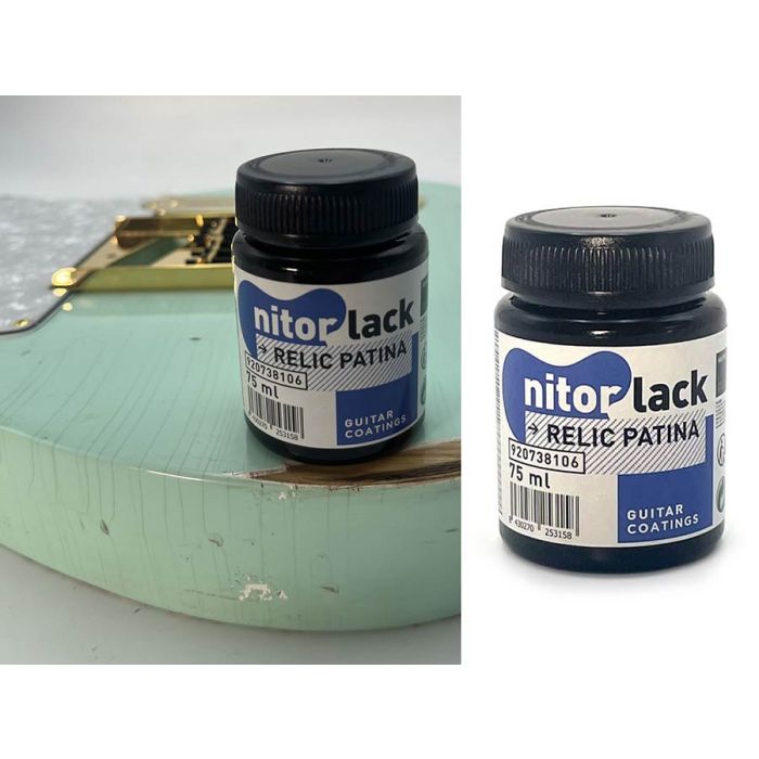 NitorLACK relic patina dye, to enhance guitar ageing and lacquer crazing - 75ml bottle