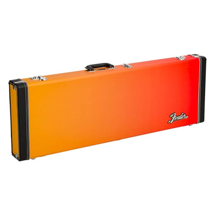 Fender Ombr  guitar case for Strat/Tele, Tequila Sunrise gradient colour, matching plush interior