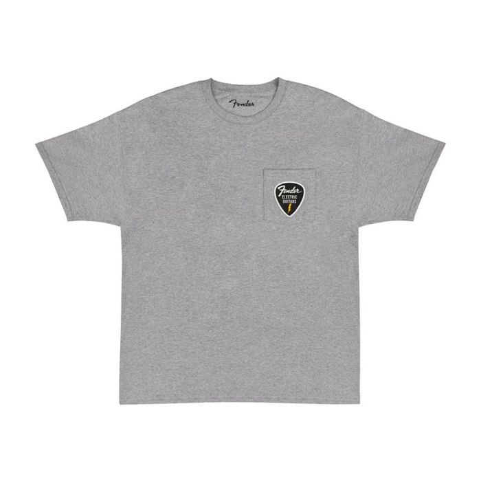 Fender Clothing T-Shirts pick patch pocket t-shirt, athletic grey, L