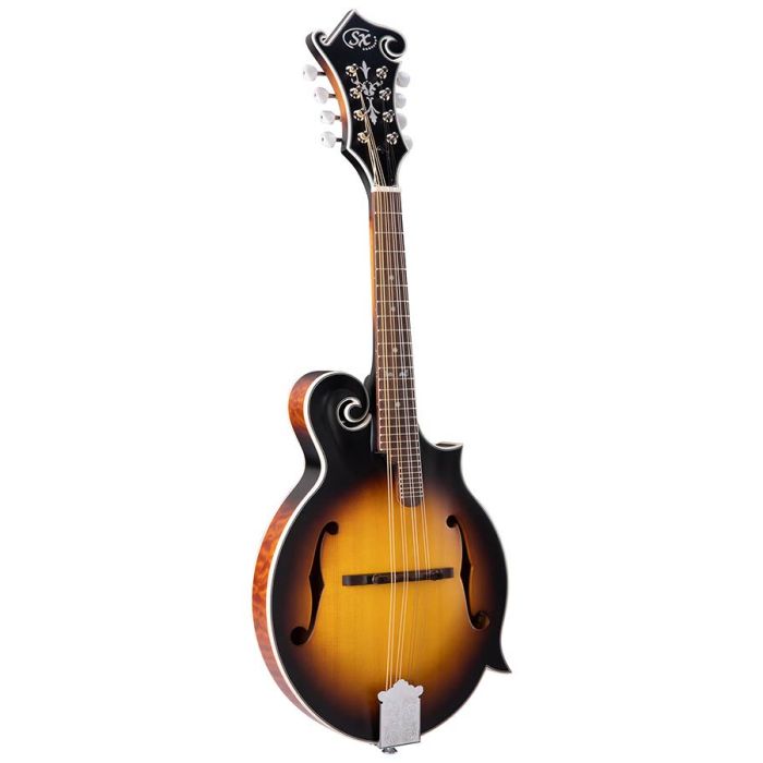 SX mandolin F-style, solid top, with bag, vintage sunburst1