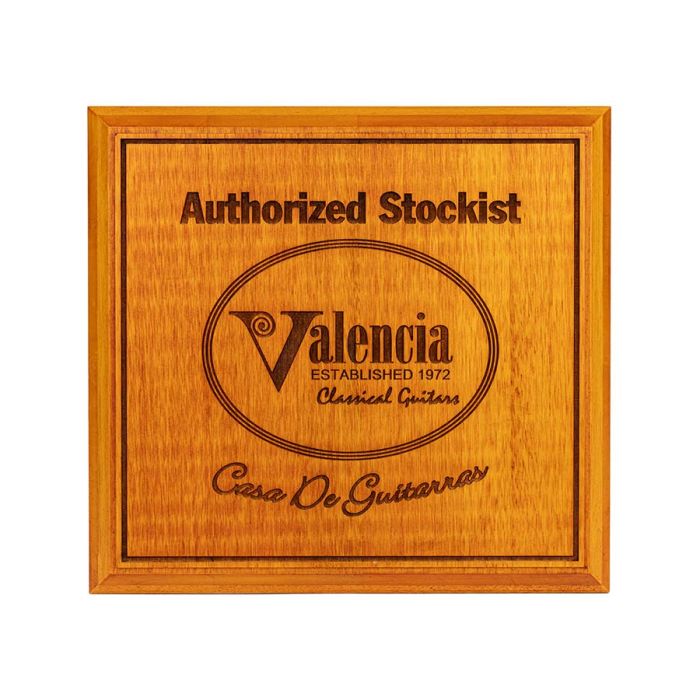 Valencia authorized dealer plaque