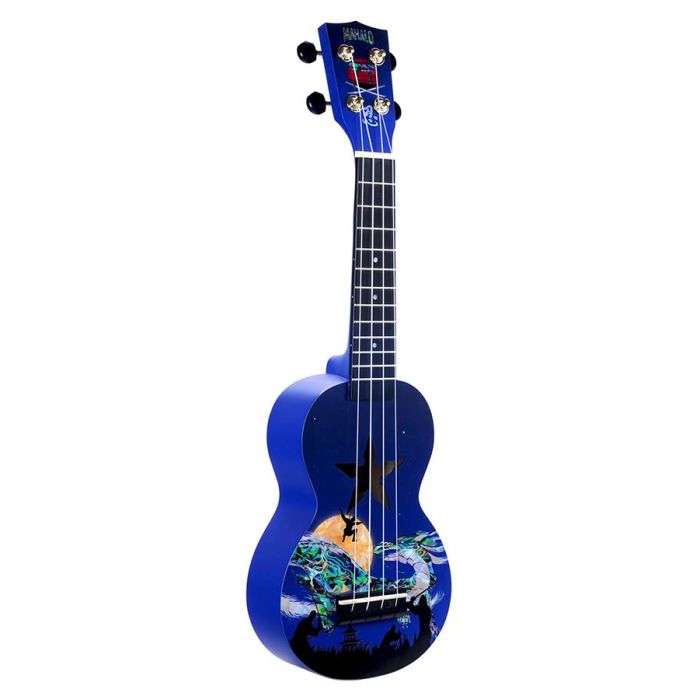 Mahalo Art Series soprano ukulele NINJA, with bag