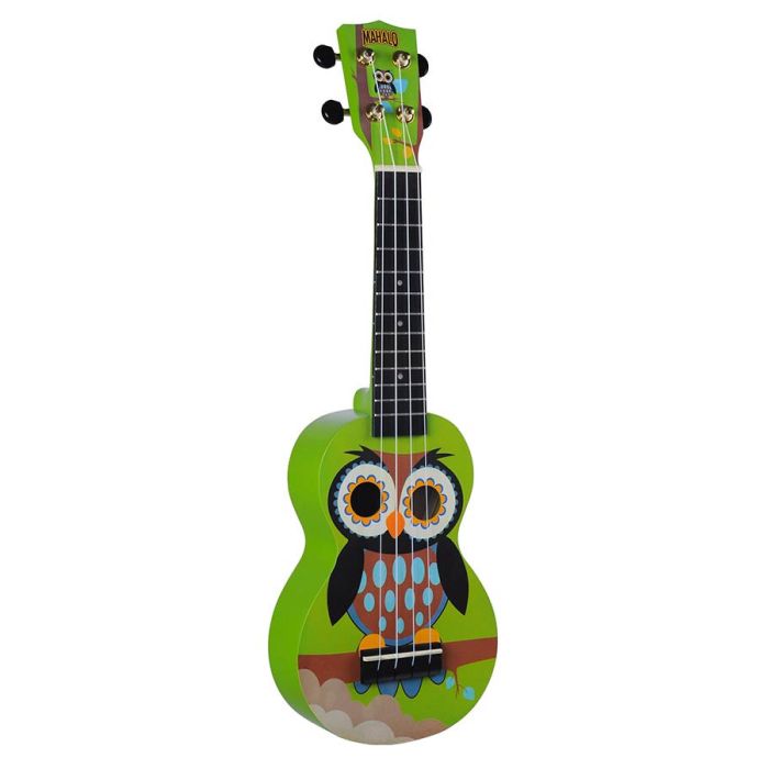 Mahalo Art Series soprano ukulele OWL, with bag