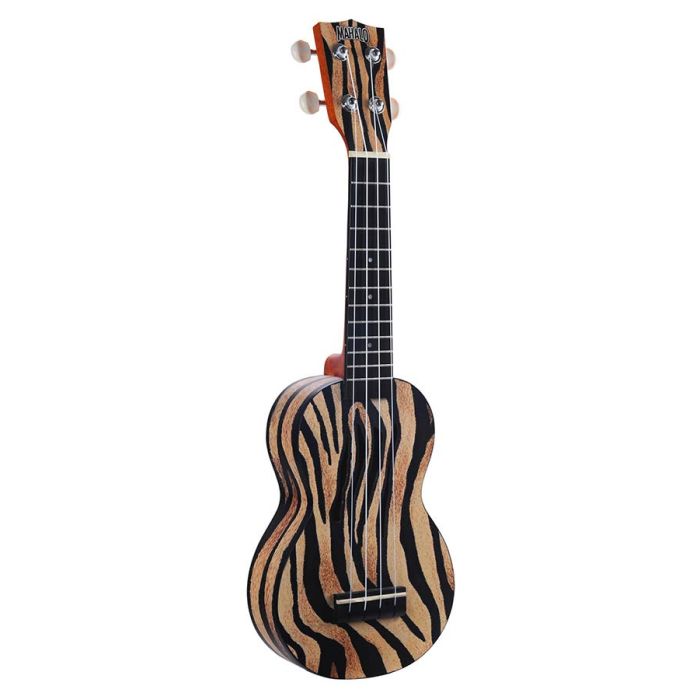 Mahalo Art Series soprano ukulele ZEBRA, with bag