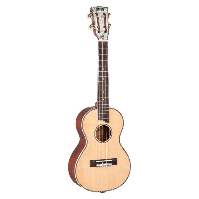 Mahalo Pearl Series solid top tenor ukulele, natural, with bag