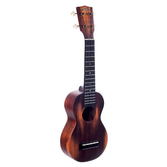 Mahalo Historic Series all solid soprano ukulele, historic brown, with heavy duty bag