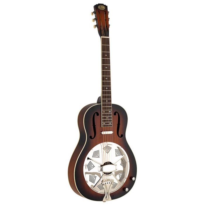 Royall Spider Cone 12 fret resonator HOBO SC, wooden body sunburst finish, Lipstick PU, with softcase