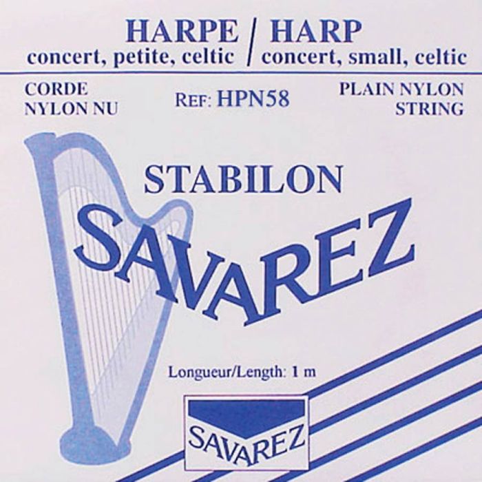 Savarez harpsnaar, rectified nylon, 0,58mm, lengte: 1 meter