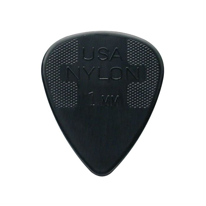 Dunlop Nylon Standard 1.00 mm. plectra, nylon, zwart, 72-pack