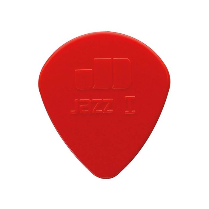 Dunlop Nylon Jazz 1.10 mm. plectra, nylon, rood,  afgeronde punt, 24-pack