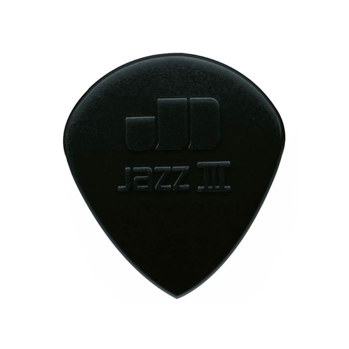 Dunlop Nylon Jazz 1.38 mm. plectra, stiffo nylon, zwart, scherpe punt, 24-pack