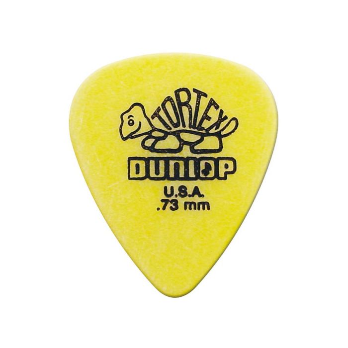 Dunlop Tortex Standard 0.73 mm. plectra, geel, 72-pack