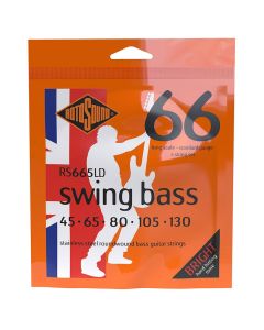 Rotosound Swing Bass 66 snarenset basgitaar, 5-snarig, stainless steel, 45-130, standard gauge